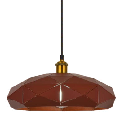 Coffee Geode Bloom Pendant Light