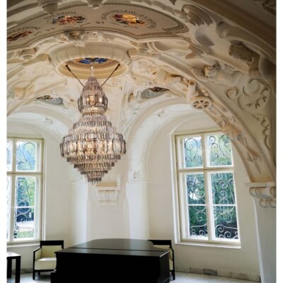 Imperial Gold Crystal Chandelier