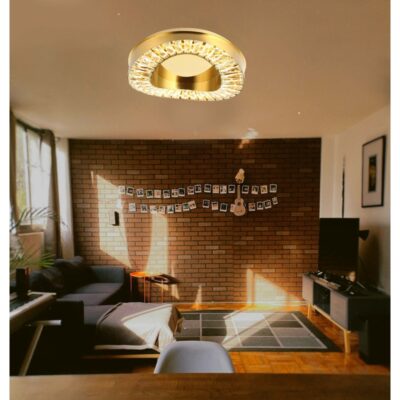 Aurora Halo Crystal LED Ceiling Light