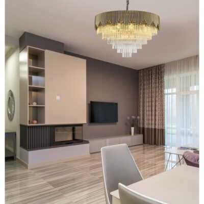 Champagne Frost Crystal Chandelier