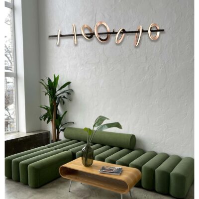 Rose Gold Horizon Flow Wall Light