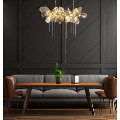 Molten Gold Horizon Linear Chandelier