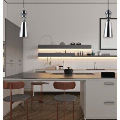 Chrome Ray Pendant Light