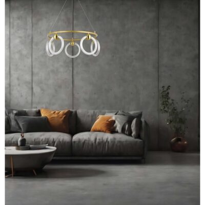 Copper Galaxy Cluster Linear Pendant Light