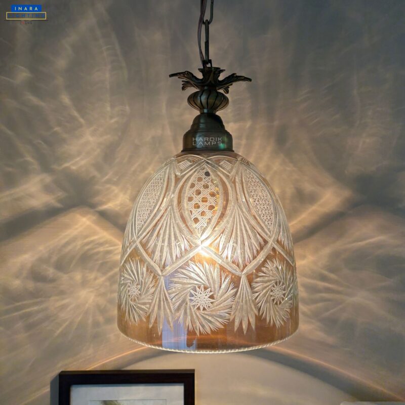 Artisan Cut Glass Pendant Light - Image 2