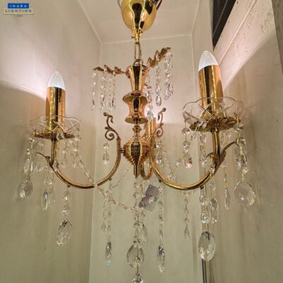 Auric Cascade Brass Chandelier