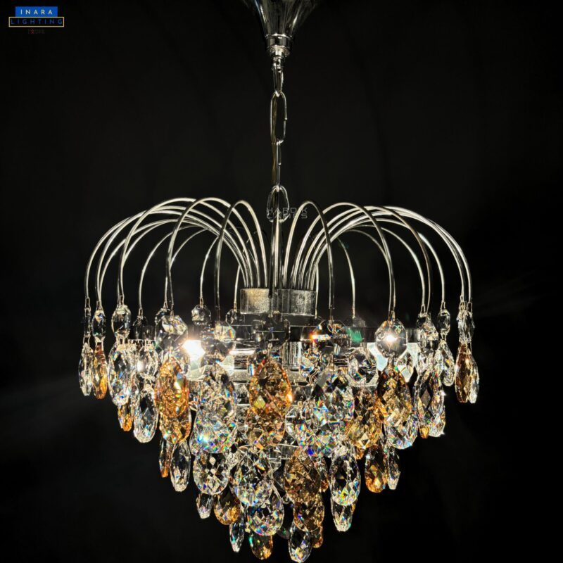Cognac Cascade Chandelier