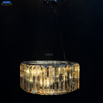 Golden Sheen Drum Chandelier